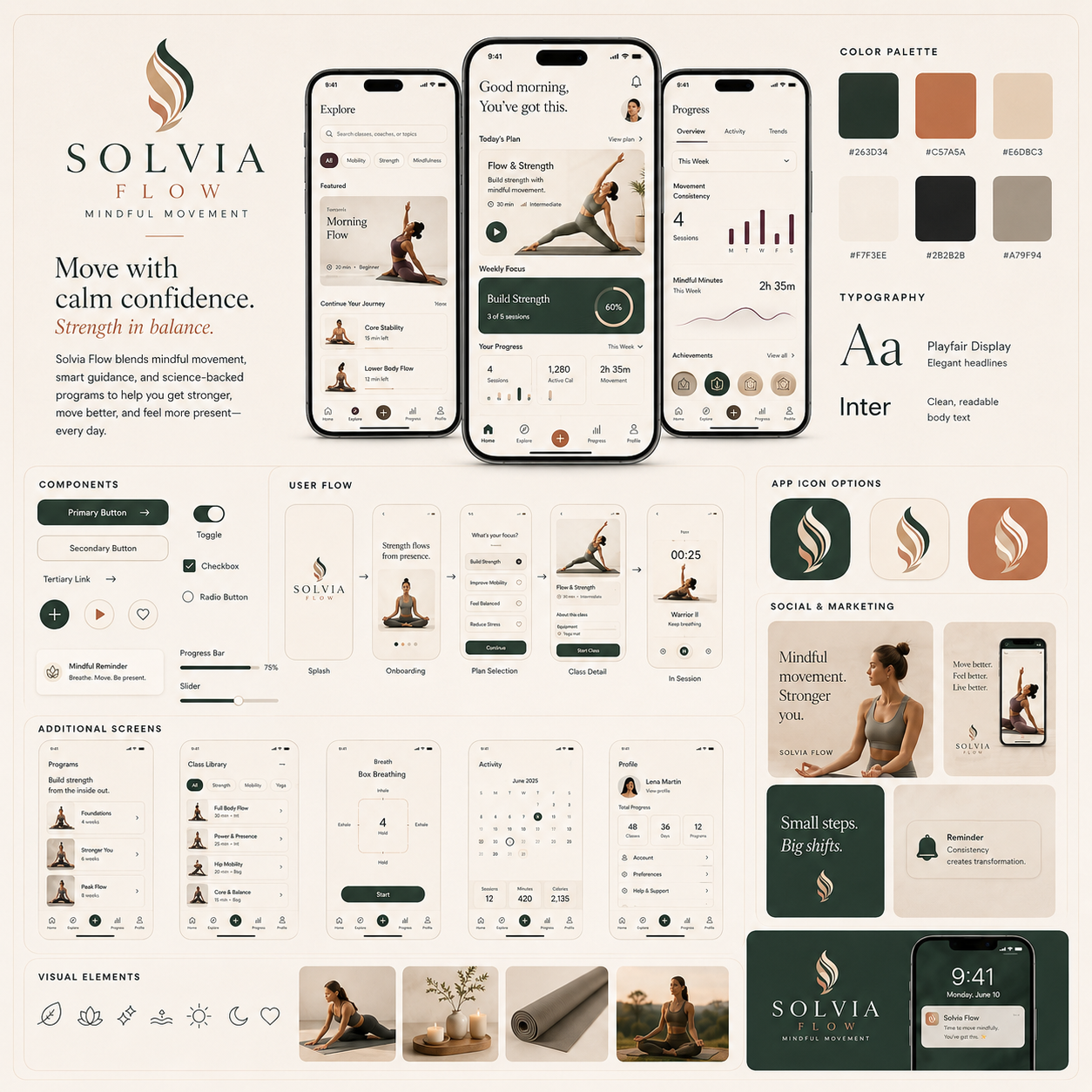 UI/UX Design — App Screens